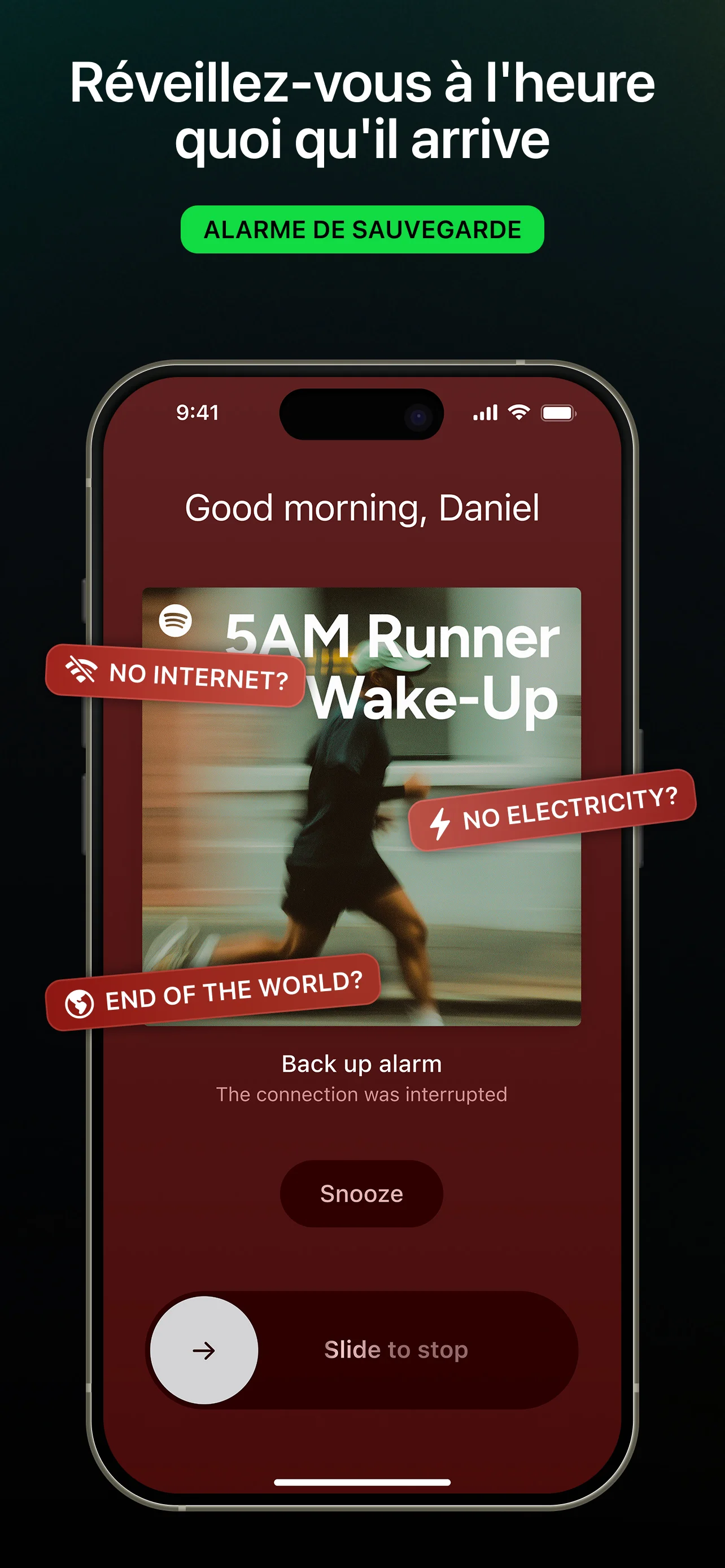 Bibliothèque de sons de réveil d'Alarmify