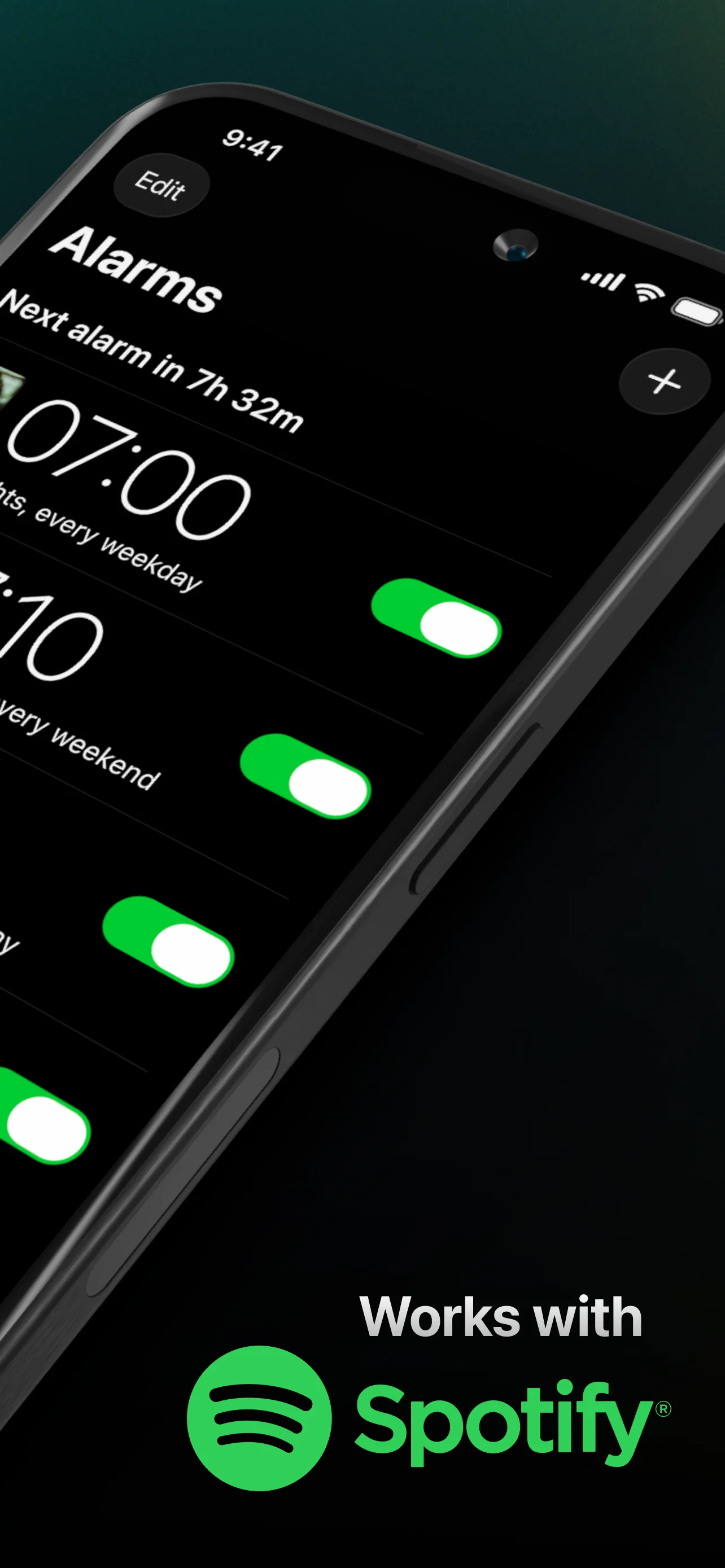 Alarm olarak Spotify'dan bir şarkı seçmek