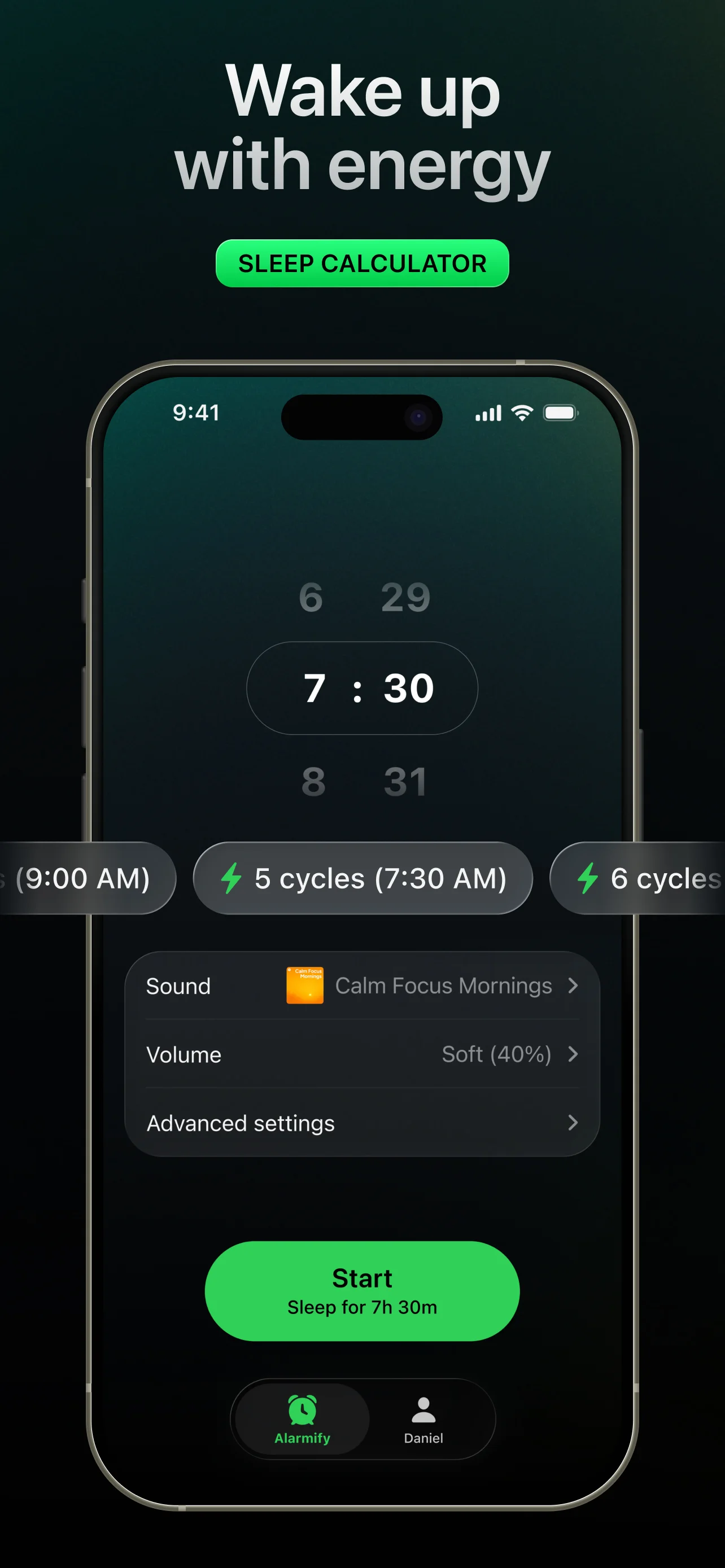 Uyku hesaplayıcılı Smart Wake